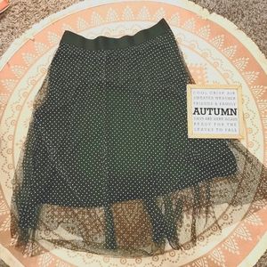 Like new polka dot chiffon skirt size XL